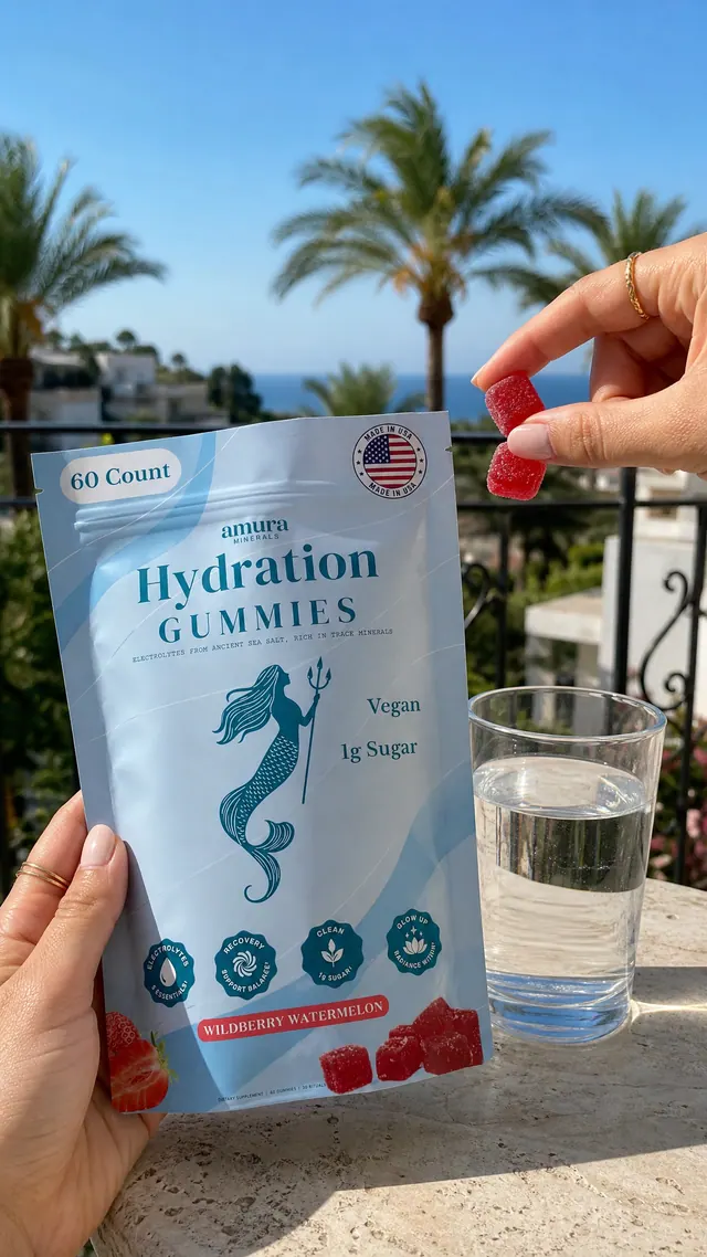 BlueKiwi generated eCommerce creative: Poolside hydration slideshow creative